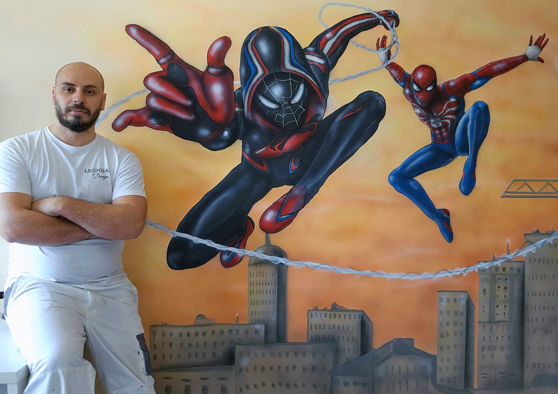 Murales Spider-Man Miles Morales