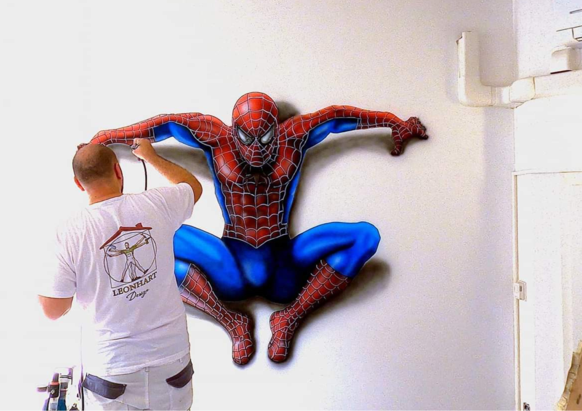 Murales Spider Man 3D